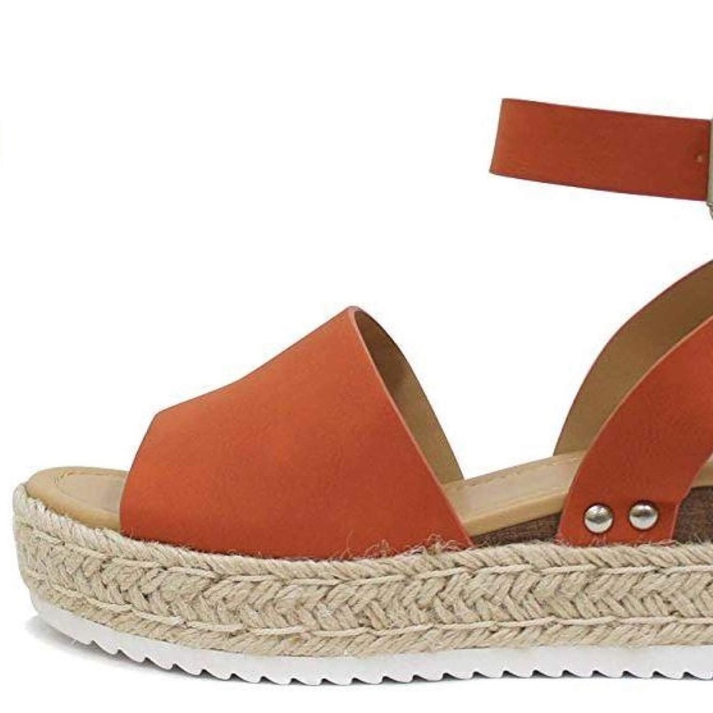 Soda Topic-S Orange Espadrille Sandal